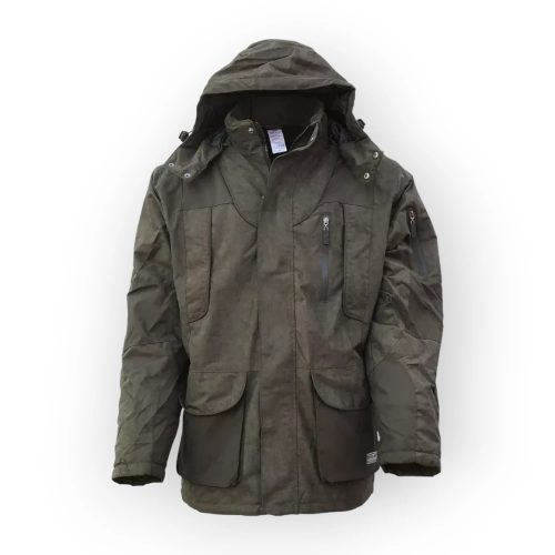 Téli meleg vadász kabát khaki színben 3XL - es 