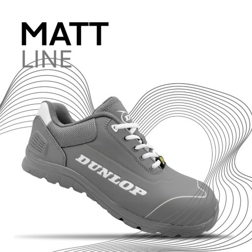 Dunlop Matt Grey S3 ESD félcipő