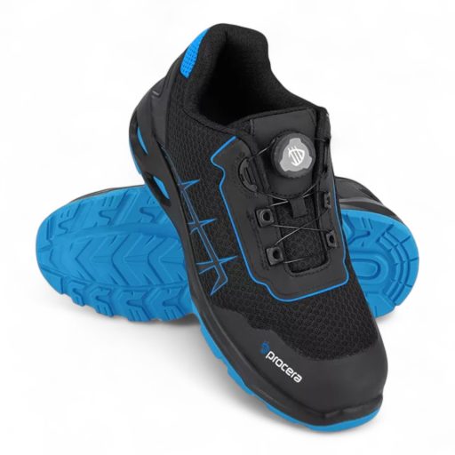 Lotus S1PS gyorsfűzős félcipő - fekete - kék