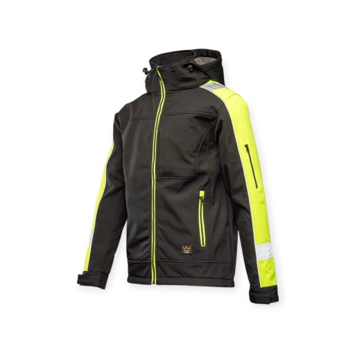 Rival softshell kabát levehető kapucnival