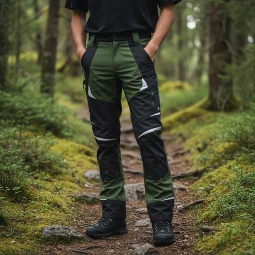 Sara Cottonflex deréknadrág - zöld - fekete