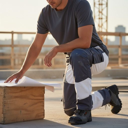 Sara Cottonflex deréknadrág - fehér - szürke