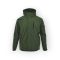 Sara Comfort Winter bélelt softshell hosszú kabát olíva zöld - fekete