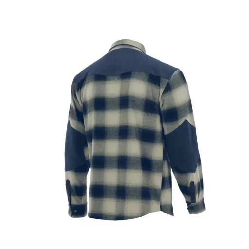 Sara Western Rancher flaneling - navy kék - szürke kockás