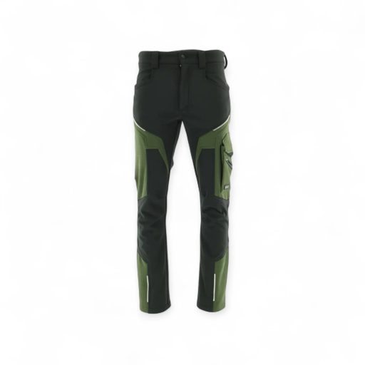 Sara Comfort Winter bélelt softshell deréknadrág fekete - zöld