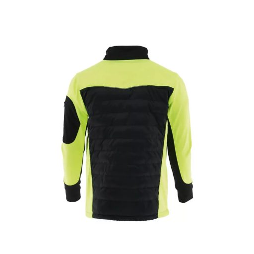 Sara Comfort Plus Hybrid cipzáras pulóver fekete - sárga