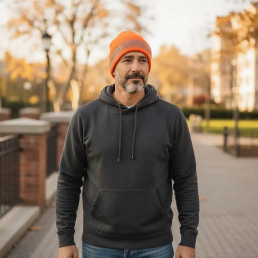 Urgent 7021 jólláthatósági kötött sapka - narancs