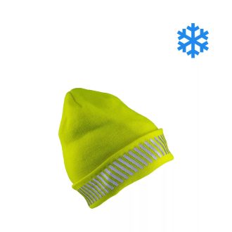 Urgent 7021 jólláthatósági kötött sapka - sárga