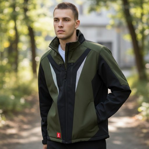 Urgent 934 softshell kabát olívazöld - fekete 