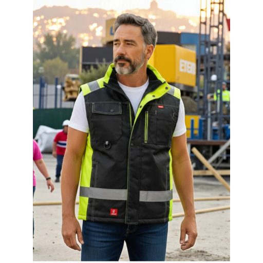 Urgent BZR-7230 bélelt mellény - neon