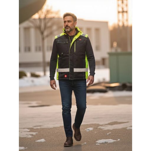 Urgent BZR-7230 bélelt mellény - neon