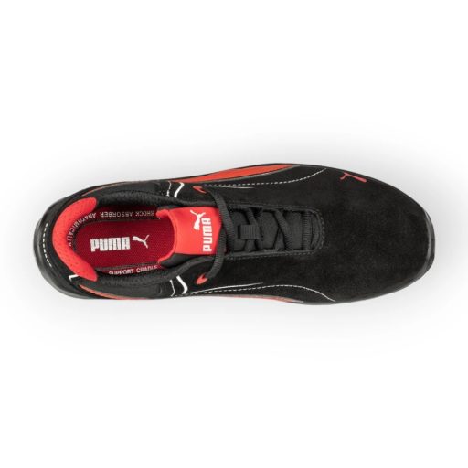 Puma Touring Black Suede Low S3 Esd Src Munkavédelmi Cipő
