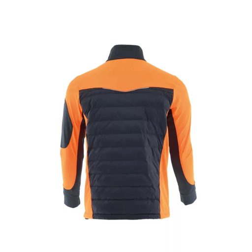 Sara Comfort Plus Hybrid cipzáras pulóver s.szürke - narancs